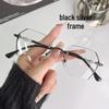 Polygon Frameless Color-Changing Anti-Blue Myopia Glasses: Unisex, Slimming, Trendy, Prescription-Ready, No Makeup Needed