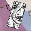 Horror Manga Style Phone Case For iPhone 16 15 14 13 12 11 17 Pro Max 13 mini 16 Plus 16e 17 Air Bumper Cover