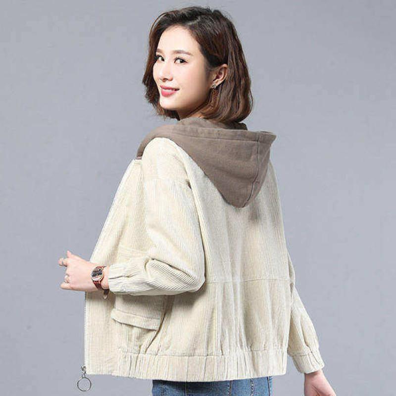 Slim-fit Corduroy Jacket for Women's Autumn and Winter New Easy-to-match Jacket for Women