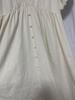 [USED] axes femme stretch A-line high waist dress white summer