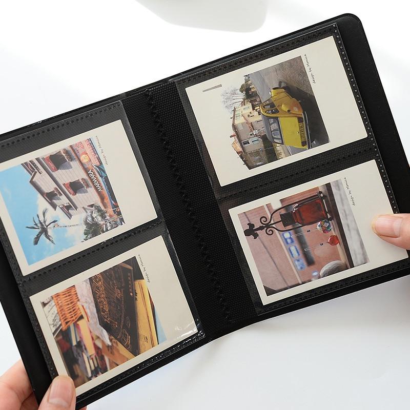 Custodia In Pelle PU Per Fujifilm Instax Mini 12/11/9/8 Con Tracolla E Album Da 64 Foto (Blu)