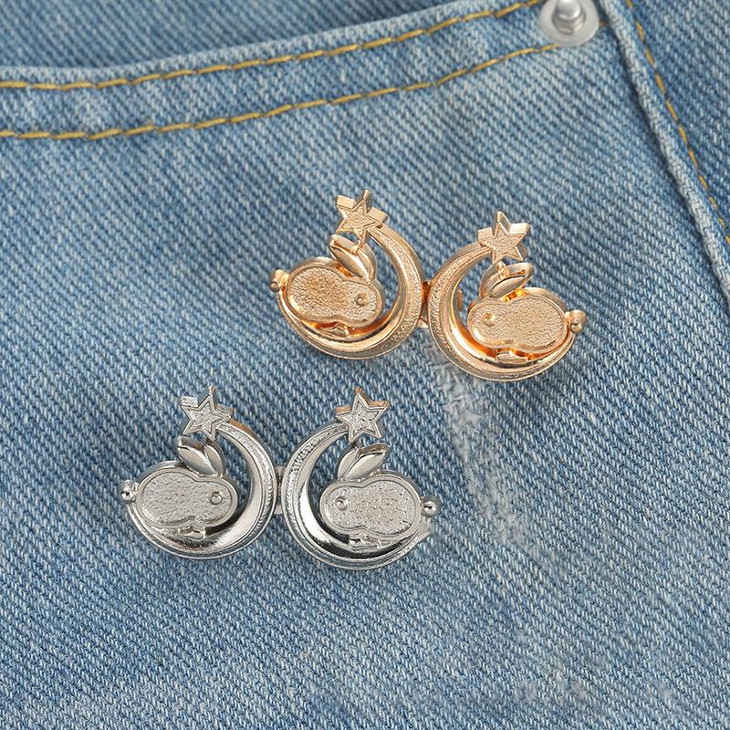 Mode Vleugels Broek Knop Taille Aansnoerclip Verstelbare Gesp Jeans Afneembare Gesp Pin Kleding Accessoires