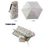 New Beautiful Mini Compact And Convenient Flat Handle Five-fold Umbrella Floral Sunny Umbrella Rainy Day With Storage Handbag