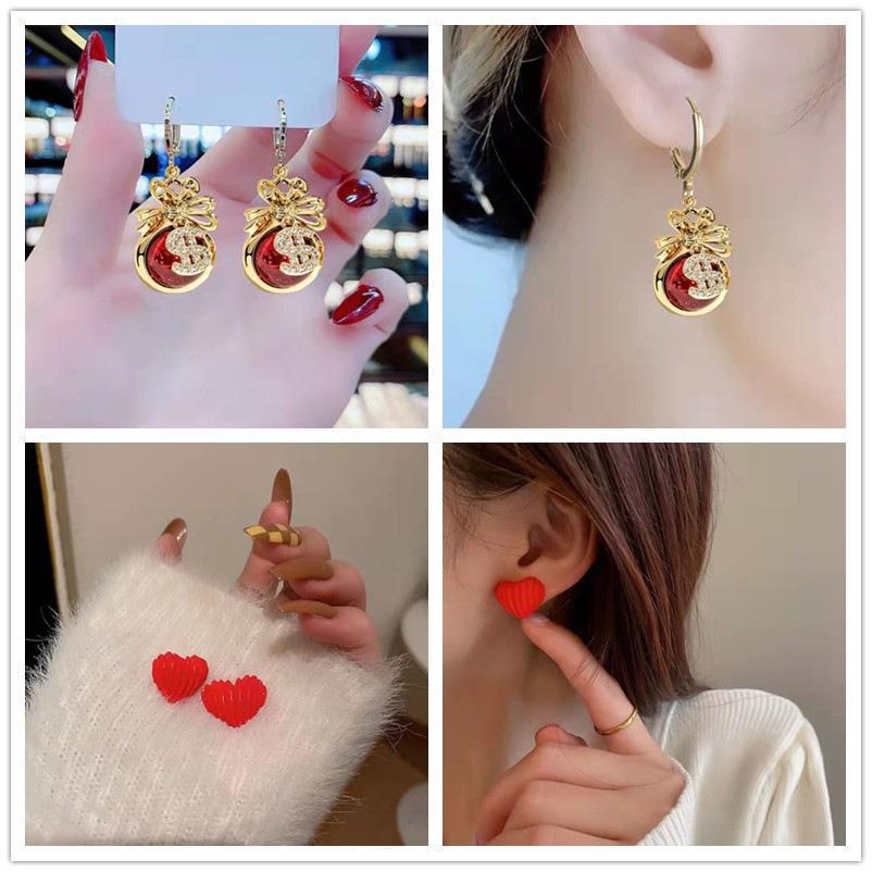 S925 Silver Cat's Eye Stone Earrings with Star Stud - Elegant Women's Fashion Jewelry
