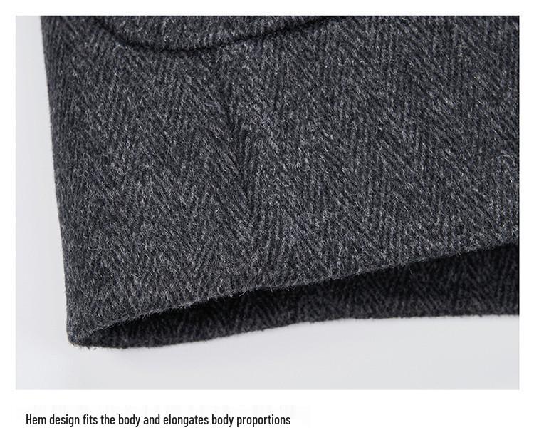 Hengyuanxiang 2025 Double-Sided Wool Suit Jacket with Removable Down Liner