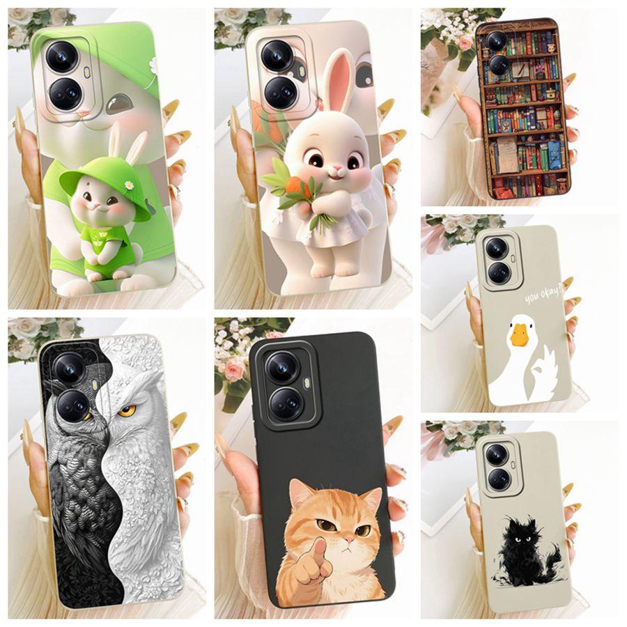 For Realme 10 Pro Case 10Pro+ Cover Rabbit Cartoons Silicone Soft Back Case For Realme10 Pro Plus Phone Case Protective Shell