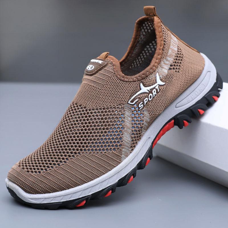 Men Mesh Shoes Lightweight Comfortable Men's Sneakers Slip on Flats Shoes Loafers Summer Spring