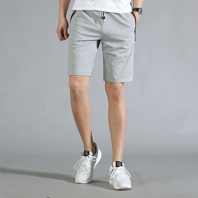 Shorts Men Summer Casual Men's Shorts Men's Zipper Pockets Plus Size Man Beach Short Pants Male Sport Cotton Sweatpants