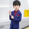 Boys' British Style Plaid Tuxedo - Autumn/Winter Children's One-Piece Suit