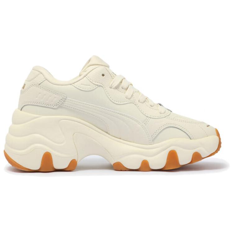 Puma Pulsar Wedge Comfortable Versatile Low-Top Dad Shoes Women sneaker Off-White 402050-01