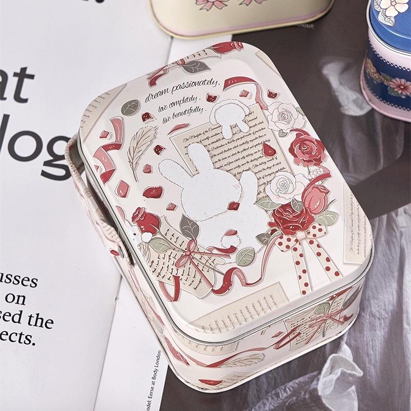 Tinplate Candy Box Kids Gifts Small Tin Box Cookie Boxes Portable Gift Case For Birthday Wedding Party Decoration