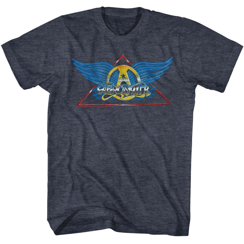 Aerosmith Freedom Wings Red Triangle Men T Shirt Rock Band Music Merch XXXL