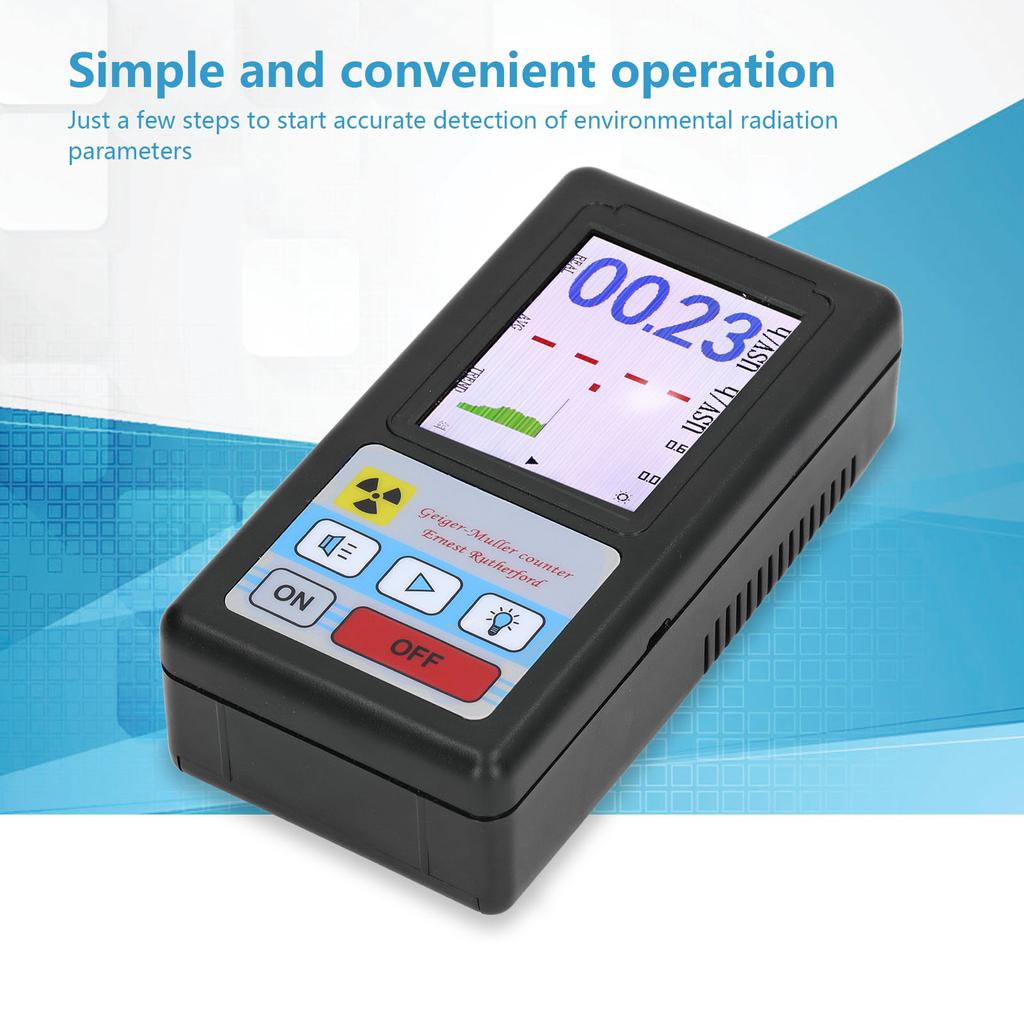 Nuclear Radiation Detector Geiger Counter Dosage Alarm Device Dosimeter Monitor Meter BR 6 Nuclear Radiation Detector