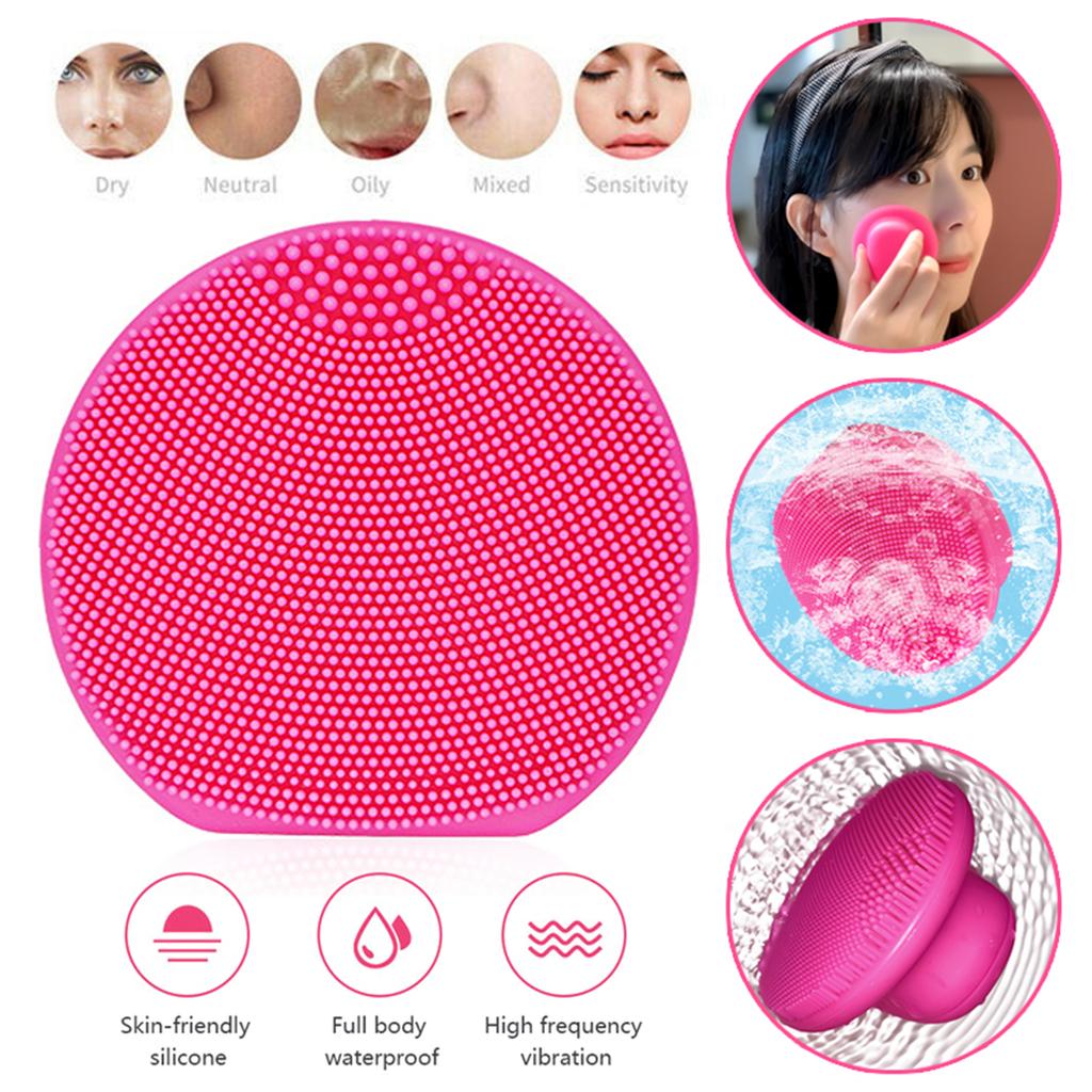 Buy USB Silicone Face Cleaning Brush Electric Face Cleanser Electric