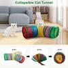 S Shape Foldable Cat Tunnel Large Diameter Interactive Play Tube Easy Clean Indoor Exercise Toy for Kittens Pets