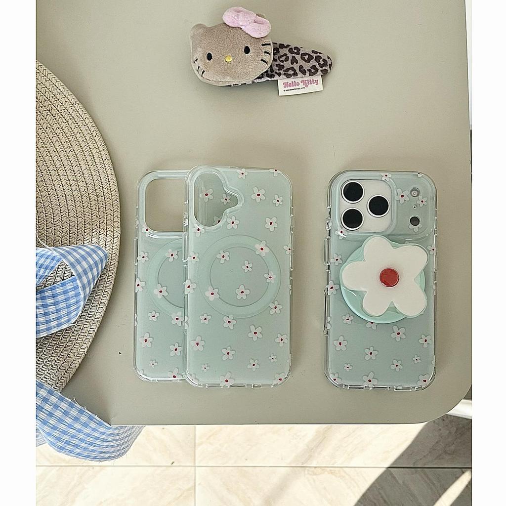 Spring Floral Magnetic Stand Case for iPhone 14-17 Pro Max