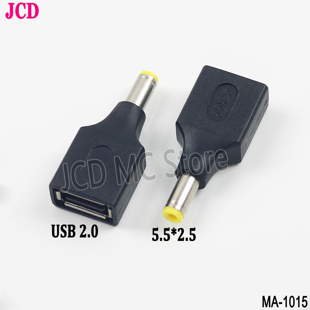1/2/5Pcs Laptop Tablet USB 2.0 Female to DC 2.5x0.7 3.5x1.35 4.0x1.7 4.8x1.7 5.5x2.1/2.5mm Male Power Jack Connector Adapter