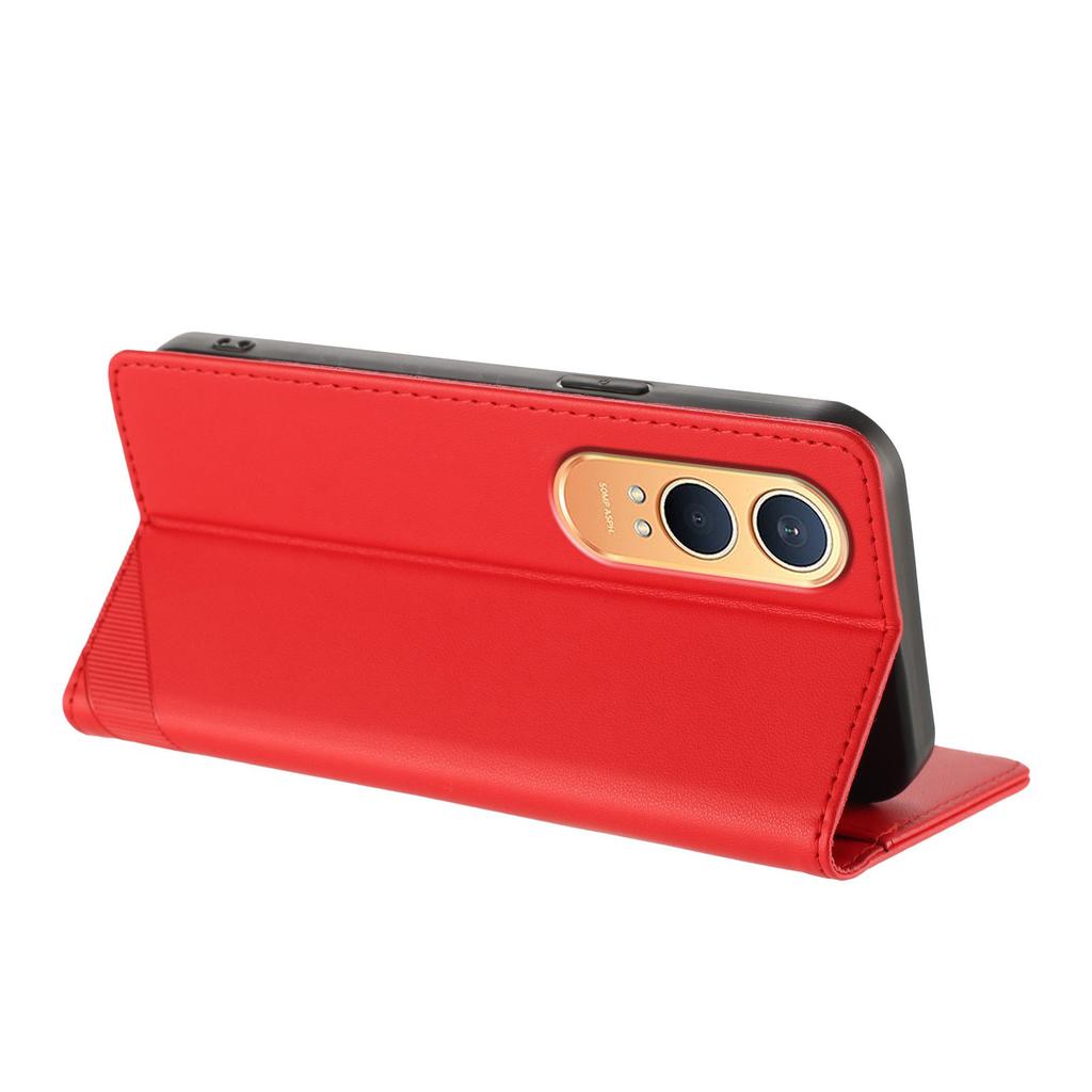 Für OnePlus Nord CE4 Lite 5G Handyhüllen Punk Style Geprägtes Wallet Ständer Lederhülle