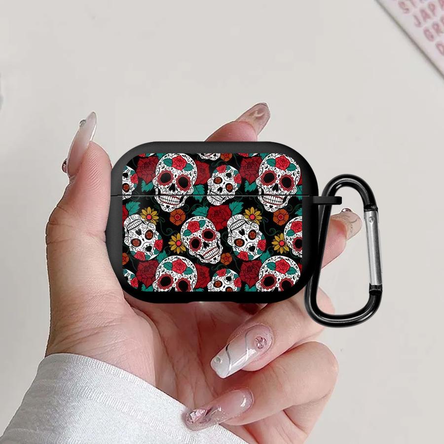 

Skull Flower Cool Fashion Case For Airpods 3 Pro 2 1 Pro2 Pro3 4 Earphone Cases Cover Airpods 2
