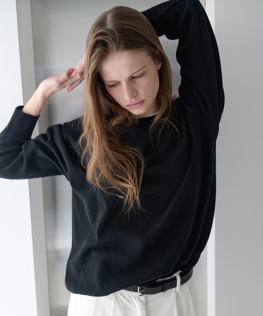 Leuba All-Day Cotton Round Knit - Black