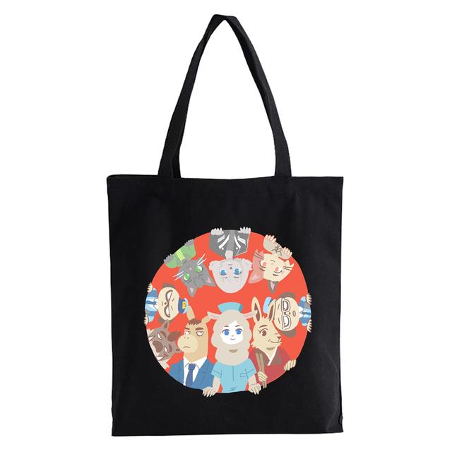 Cute Odd Taxi Anime Printing Shopper taška Ženy Estetická grafika Taška přes rameno eco Vysokokapacitní taška plátěná taška Bolsas