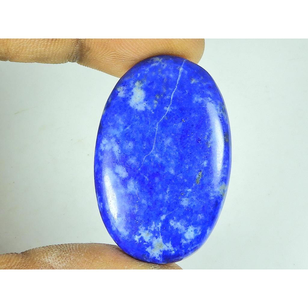 25X39X06 MM Natural Lapis Lazuli Oval Shape Cabochon Loose Gemstone 69Cts. SY-531