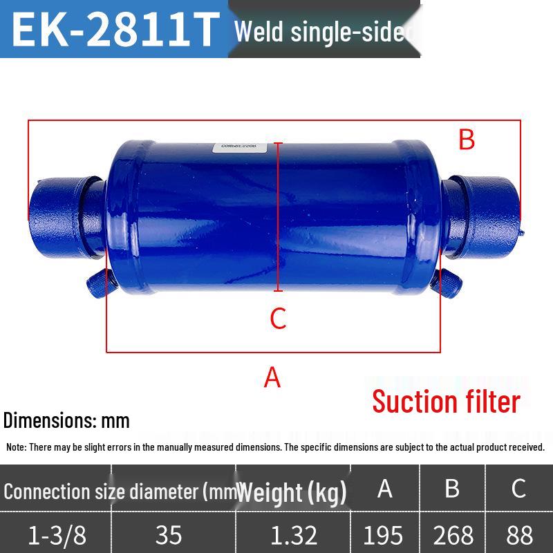 Central Air Conditioning Cold Storage Dryer Filter Unit - Refrigeration Accessories 083/084