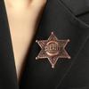 Six Point Star Brooch Metal Construction Easy Clip On Designs Accessories For Weddings Corporate Event