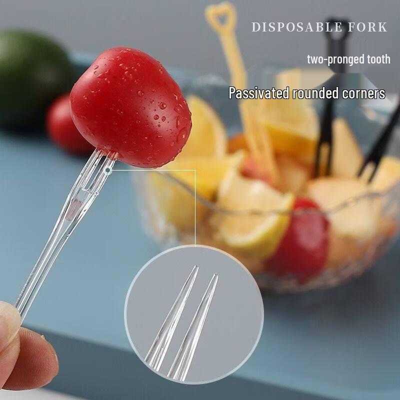 Individually Wrapped Disposable Plastic Fruit Forks