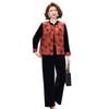 Elegant Spring & Autumn Velvet Suit for Middle-aged and Elderly Mothers