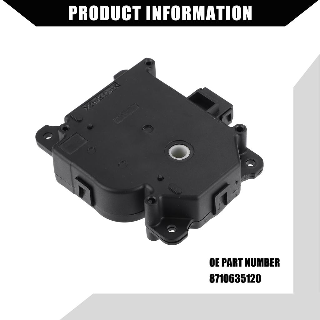 uxcell HVAC Blandeluftspjeldaktuator Kompatibel med Toy Ota 4 Runner Kompatibel med Toy Ota FJ Cruiser Foran Slitesterk Plast 1 stk Svart Nr. 8710635120