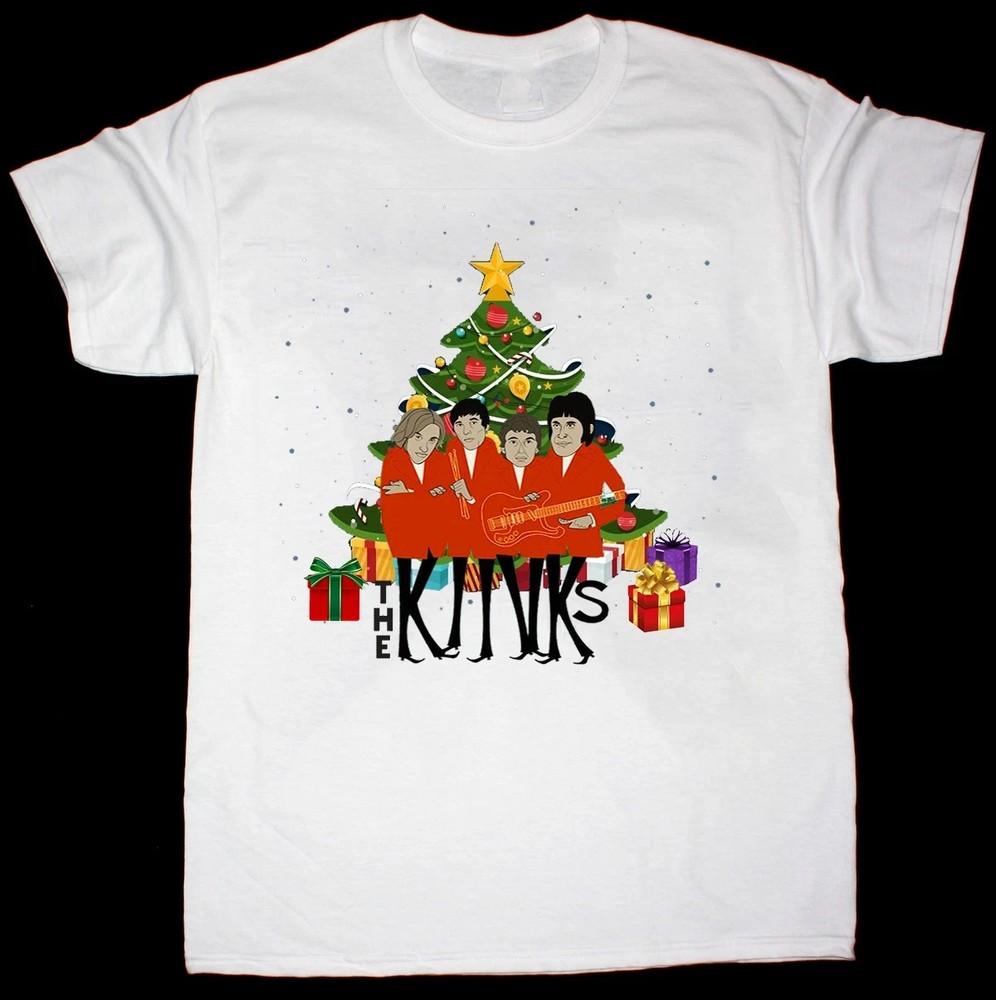 Christmas Tree The Kinks Band Xmas Gift Unisex T-Shirt All Size S-5XL DM936 Unisex T-Shirt XL