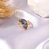 Women's Ring Seashell Wings Shape Micro-inlaid Zircon Open Ring