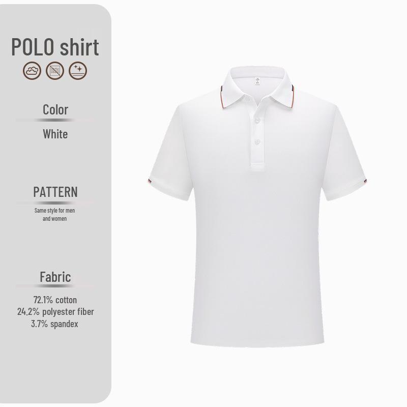 230g Liquid Ammonia Cool Anti-Wrinkle Cotton Polo Shirt with Custom Logo