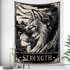 Tarot Psychedelic Scene Art Tapestry Occult Witchcraft Divination Wall Hanging Hippie Boho Decor Bedroom Home Decor