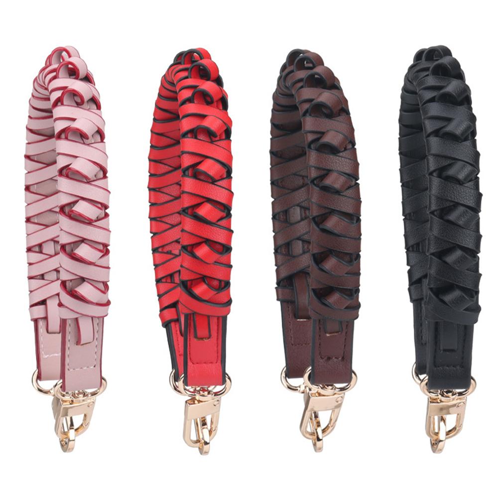 Braided Leather Replacement Handles Purses Straps Handbags Shoulder Bag Strap for Women Bucket Tote Clutch DIY Bag Accessories