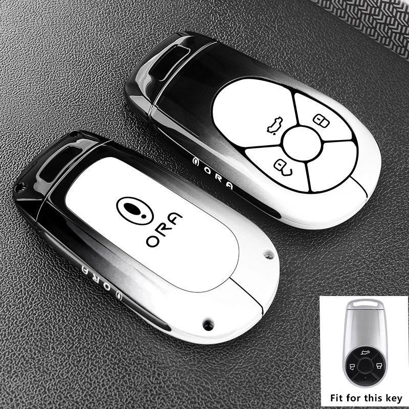 Zinc Alloy Key Fob for GWM HAVAL H6 M6 Great wall ORA R1 R2 Good White Cat IQ GT Lightning Ballet Cat Remote Case Cover Shell