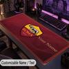 Custom Text Big Mousepad, Extended Desk Pad For Laptop Work GameAS Roma FC