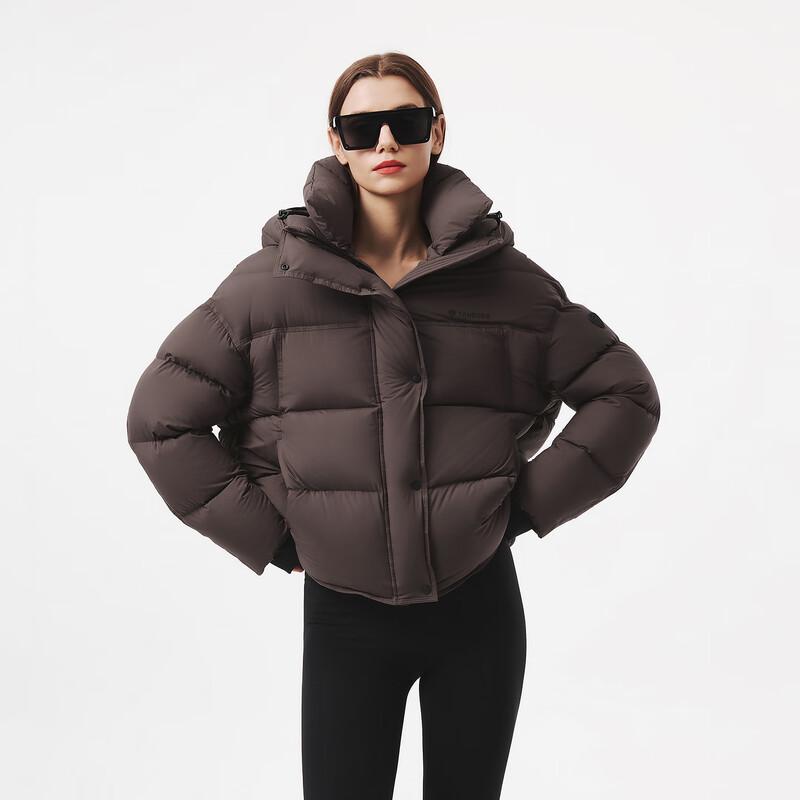 Tanboer Women's Short Hooded Puffer Down Jacket