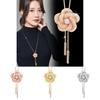 Versatile Stylish And Long Flower Pendant Sweater Necklace For Women In Colors Multiple