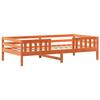 VidaXL Bed Frames Cherry Brown 100x200 Cm Solid Pine Wood, Bedroom Furniture, Slatted Base, Wooden Bed, Bed, Bed 846972