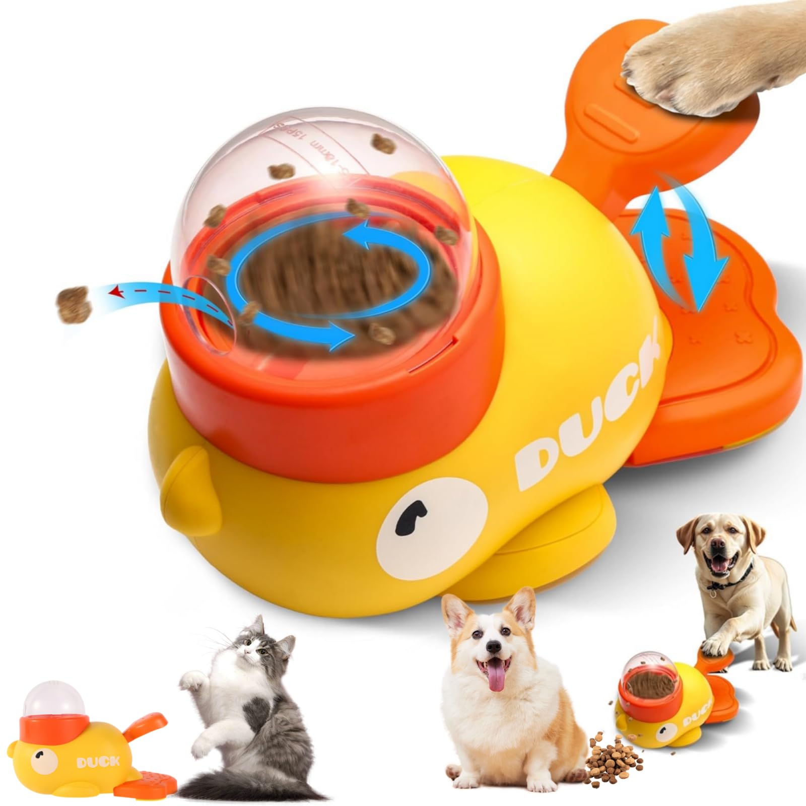 

Новая модель игрушки для питомца Желтый GIIPET Собачий пасьянс Автоматическая обучающая игрушка для собак Автоматическая игрушка для еды для собак и стресса Мозг Улучшает обоняние жёлтый