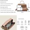 Women's Soft Cowhide Leather Tote Crossbody Bag