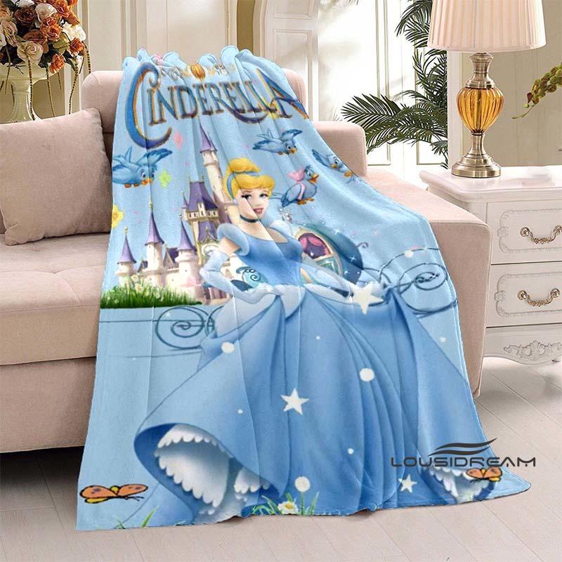 

Фланелевое одеяло Дисней Золушка Принцесса Пушистое и Удобное Одеяло для Сна Взрослых Мягкое Постельное Белье Плед для Дивана Вечеринка Домашний Декор 75x100cm