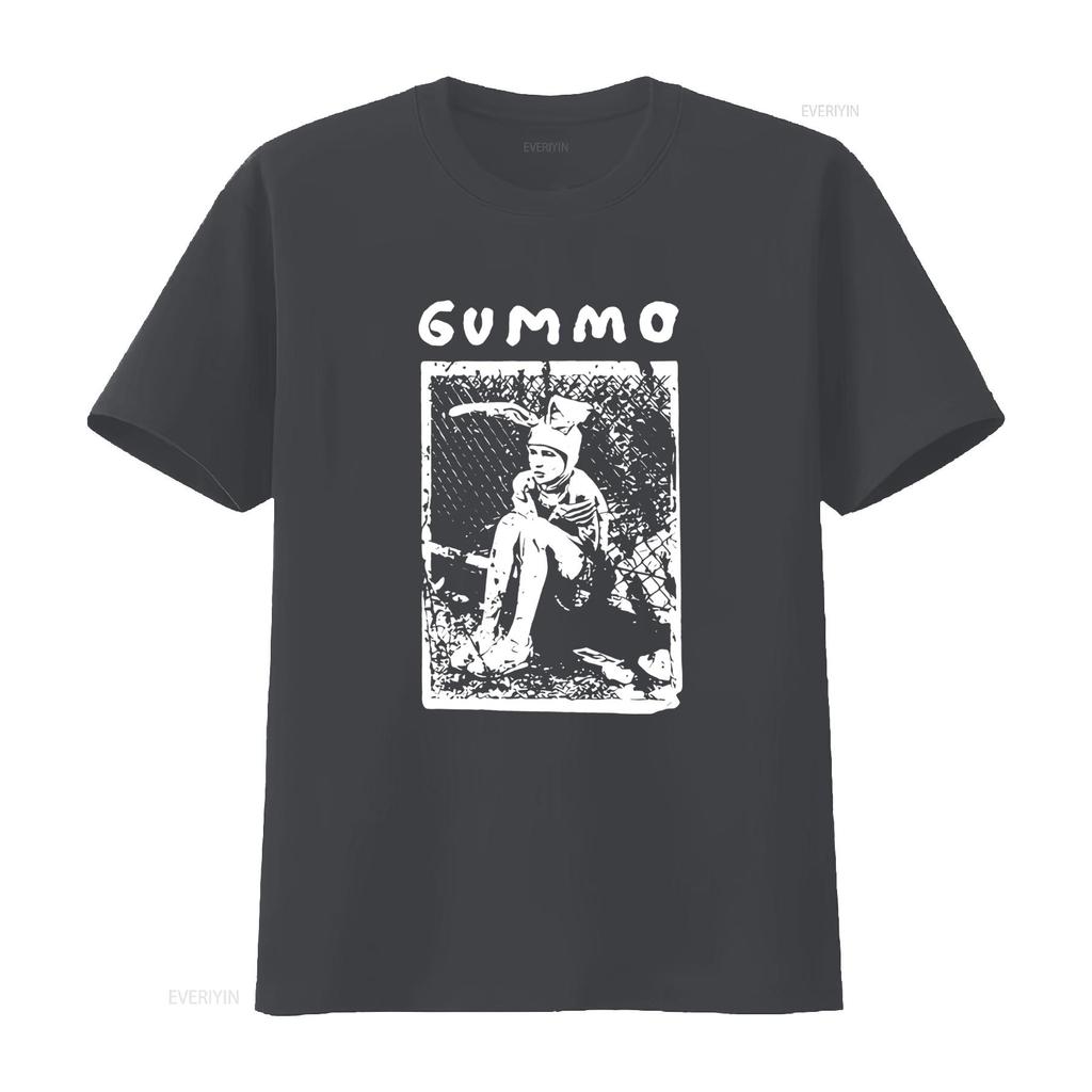 Cult Classic Gummo Black White Line Art Print Streetwear Casual T Shirt Vintage Washed Graphic Designer Clothes Versatile
