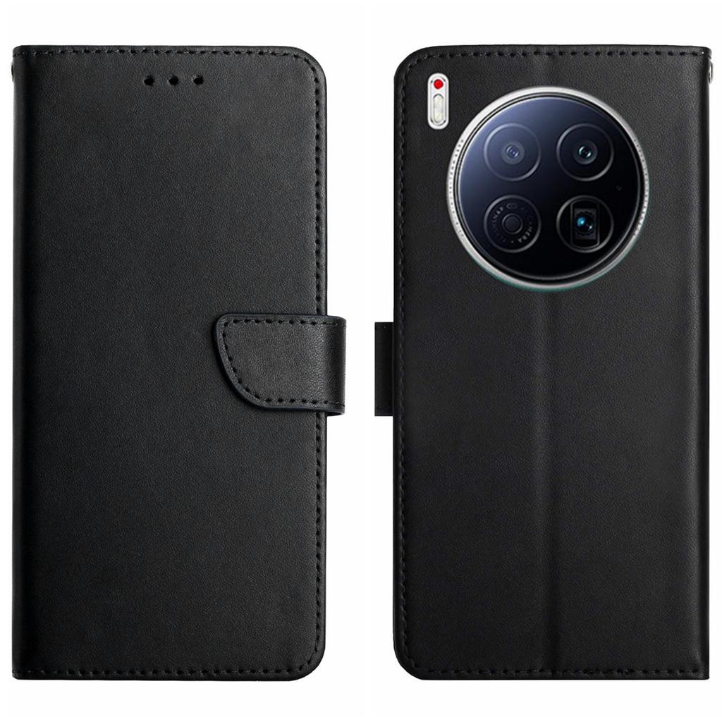 For TECNO Camon 40 Premier 5G Case Genuine Cow Leather Phone Cover Nappa Texture