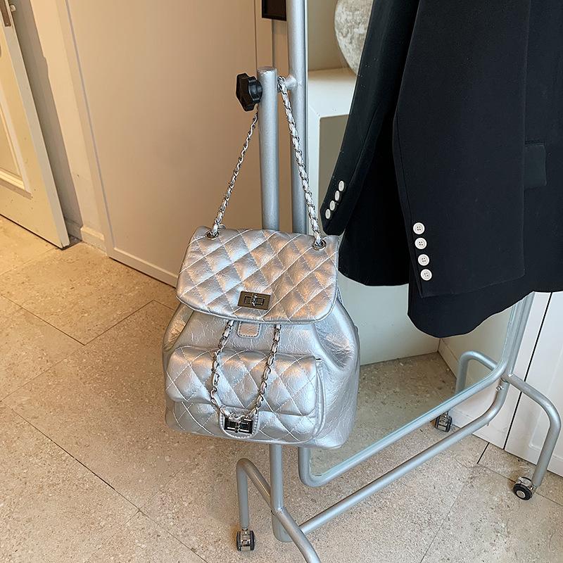 Autumn new fashion embroidered thread chain multi-purpose backpack versatile single shoulder women's backpack