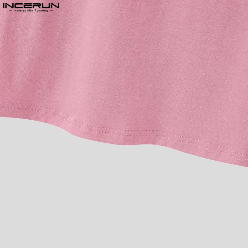 INCERUN Sommer Herre Rund Hals Ensfarget Sport Fritid Tanktopper Undertrøyer