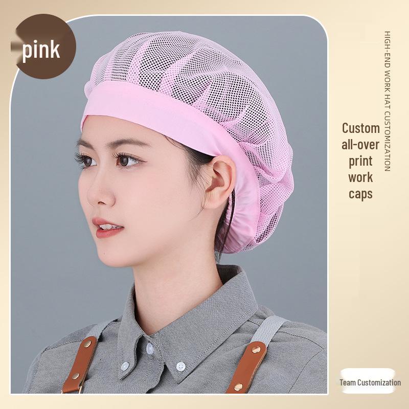 Women's Breathable Dustproof Kitchen Chef Hat - Sanitary Head Cover for Catering and Workshops