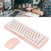 Typewriter Keyboard and Mouse Combo 68 Keys 2.4GHz Stable   Battery Powered Retro Typewriter Keyboard for  